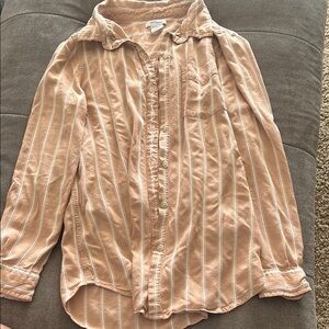Daily Ritual  striped button down shirt